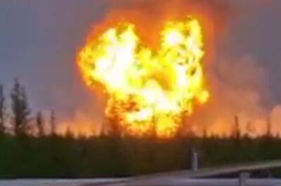 У Росії масштабна пожежа на найбільшому родовищі "Газпрому"