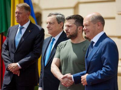Лидеры Франции, ФРГ, Италии и Румынии видят окончание войны и мир для Украины таким, каким его видит наш народ – Зеленский