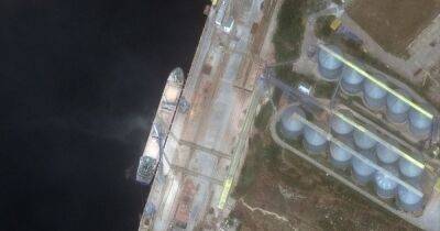 Спутниковые снимки подтвердили: русские корабли с украинским зерном плывут в Сирию (фото) - focus.ua - Россия - Сирия - Украина - Испания - Севастополь