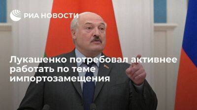 Лукашенко потребовал от белорусских предприятий активнее работать по импортозамещению