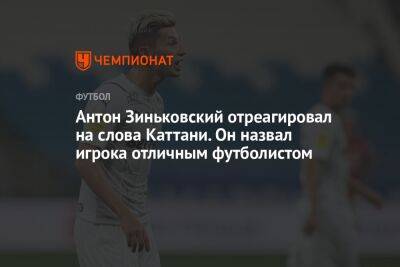 Антон Зиньковский отреагировал на слова Каттани. Он назвал игрока отличным футболистом