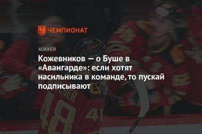 Кожевников — о Буше в «Авангарде»: если хотят насильника в команде, то пускай подписывают