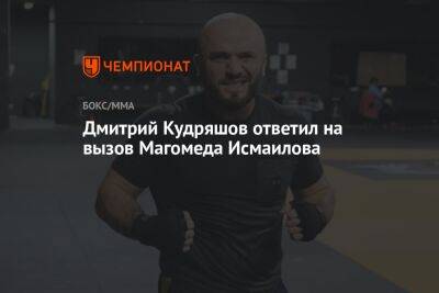 Дмитрий Кудряшов ответил на вызов Магомеда Исмаилова