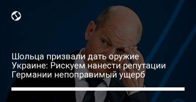 Шольца призвали дать оружие Украине: Рискуем нанести репутации Германии непоправимый ущерб