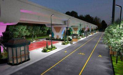 На земельных участках между станциями надземного метро будут созданы парки, велодорожки и детские площадки
