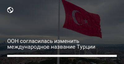 ООН согласилась изменить международное название Турции