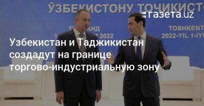 Узбекистан и Таджикистан создадут на границе торгово-индустриальную зону