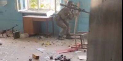 Бойцы Нацгвардии сняли на видео фрагмент боя в Северодонецке