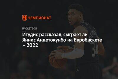 Итудис рассказал, сыграет ли Яннис Андетокунбо на Евробаскете – 2022