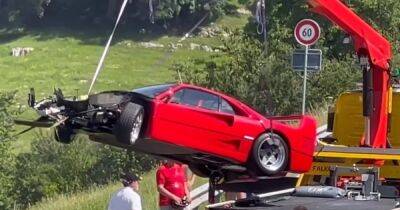 Легендарный суперкар Ferrari за $2,8 миллиона разбили в досадном ДТП (видео)