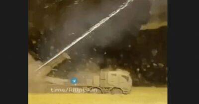 Появились первые кадры боевого применения украинских РСЗО "Буревій" (видео)