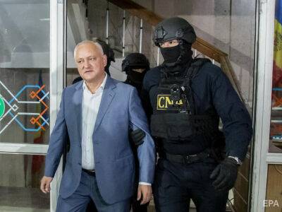 Суд оставил экс-президента Молдовы Игоря Додона под арестом на 30 суток