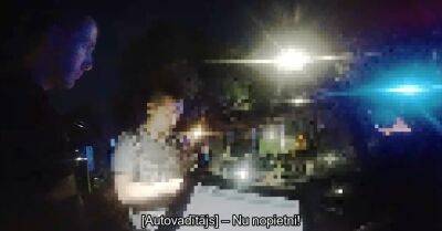 ВИДЕО: нетрезвый водитель долго отговаривал полицию не наказывать его за пьяную езду