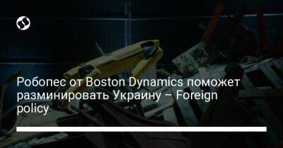 Робопес от Boston Dynamics поможет разминировать Украину – Foreign policy