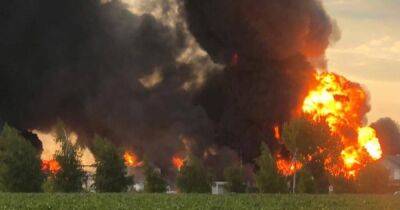 Спасатели 108 часов тушили пожар на нефтебазе в Днепропетровской области