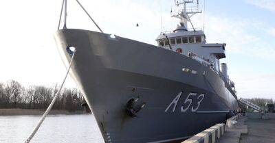 Корабль Virsaitis вернется в Лиепаю после полугодового дежурства НАТО