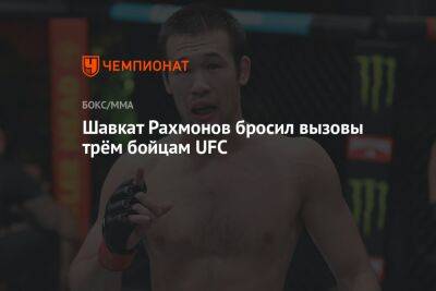 Стивен Томпсон - Шавкат Рахмонов бросил вызовы трём бойцам UFC - championat.com - США - Казахстан