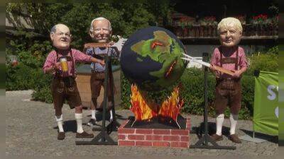 Саммит G7: экоактивисты протестуют
