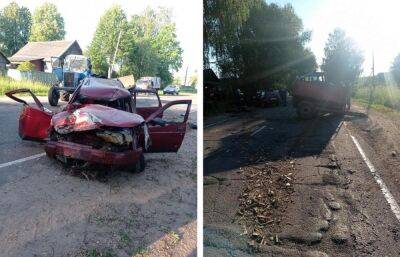 В Тверской области в столкновении легковушки и трактора погиб человек