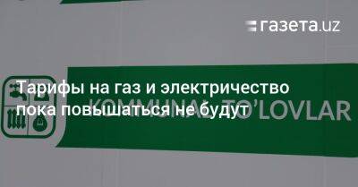 Тарифы на газ и электричество пока повышаться не будут