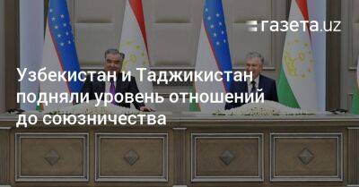 Узбекистан и Таджикистан подняли уровень отношений до союзничества