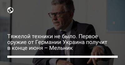 Тяжелой техники не было. Первое оружие от Германии Украина получит в конце июня – Мельник