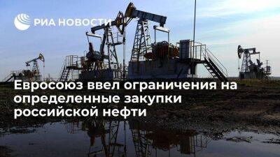 Евросоюз запретил покупать, импортировать или передавать нефть из России