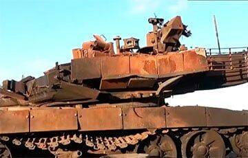 Украинские бойцы сожгли российский танк Т90М с помощью шведской ракеты «Карл Густав»
