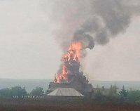 Россияне нанесли удар по Святогорской лавре: сгорела историческая деревянная церковь 1912 года