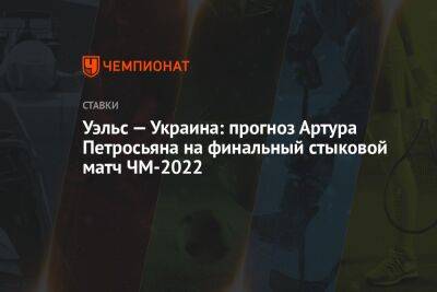Уэльс — Украина: прогноз Артура Петросьяна на финальный стыковой матч ЧМ-2022