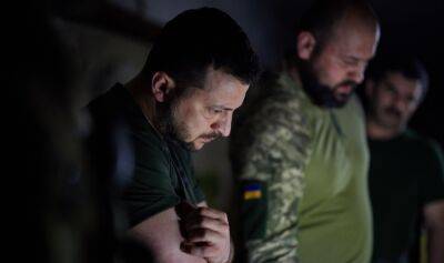 Зеленський відвідав позиції українських військ у районі Лисичанська та Бахмута