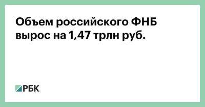 Объем российского ФНБ вырос на 1,47 трлн руб.