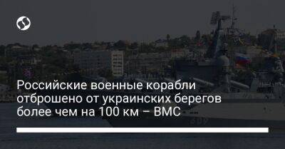 Российские военные корабли отброшено от украинских берегов более чем на 100 км – ВМС