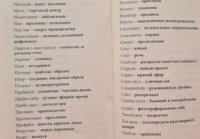 В России выпустили «словарь англицизмов» для оккупированного Крыма