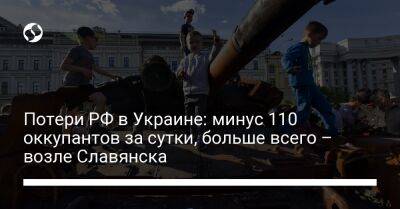Потери РФ в Украине: минус 110 оккупантов за сутки, больше всего – возле Славянска