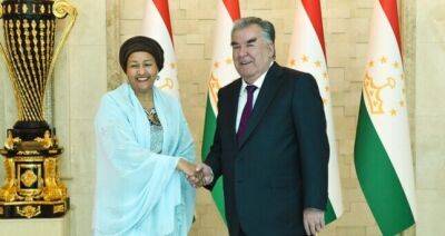 Эмомали Рахмон провел встречу с заместителем Генерального секретаря ООН Аминой Мухаммад