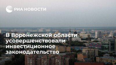 Депутаты в Воронежской области усовершенствовали инвестиционное законодательство