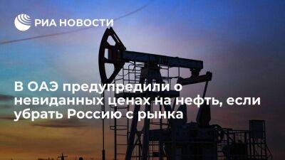 Глава минэнерго ОАЭ: нефть подорожает до невиданного уровня, если убрать Россию с рынка