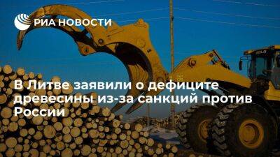 В Литве заявили о дефиците древесины из-за санкций против России и Белоруссии