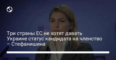 Три страны ЕС не хотят давать Украине статус кандидата на членство – Стефанишина