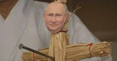Японцы прибивают кукол с лицом Путина в храмах, чтобы наложить проклятие на президента РФ