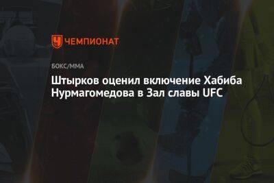 Штырков оценил включение Хабиба Нурмагомедова в Зал славы UFC