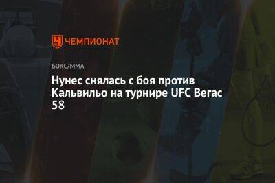 Валентин Шевченко - Рафаэль Физиев - Нунес снялась с боя против Кальвильо на турнире UFC Вегас 58 - championat.com