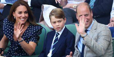 Семейный выход. Кейт Миддлтон и принц Уильям взяли с собой старшего сына принца Джорджа на финал Уимблдона