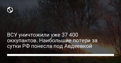 ВСУ уничтожили уже 37 400 оккупантов. Наибольшие потери за сутки РФ понесла под Авдеевкой