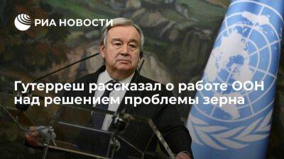 Гутерреш заявил, что ООН предстоит еще долгий путь для решения проблемы зерна