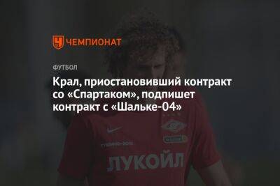 Крал, приостановивший контракт со «Спартаком», подпишет контракт с «Шальке-04»