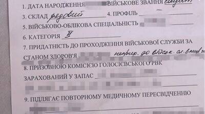 В Киеве ликвидировали типографию, где подделывали справки о непригодности к военной службе