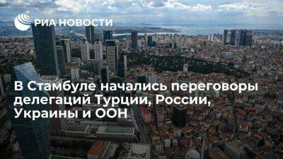 В Стамбуле начались переговоры делегаций Турции, России, Украины и ООН по вопросу зерна