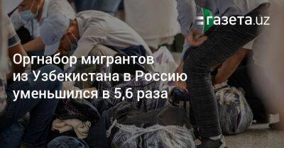 Оргнабор мигрантов из Узбекистана в Россию уменьшился в 5,6 раза